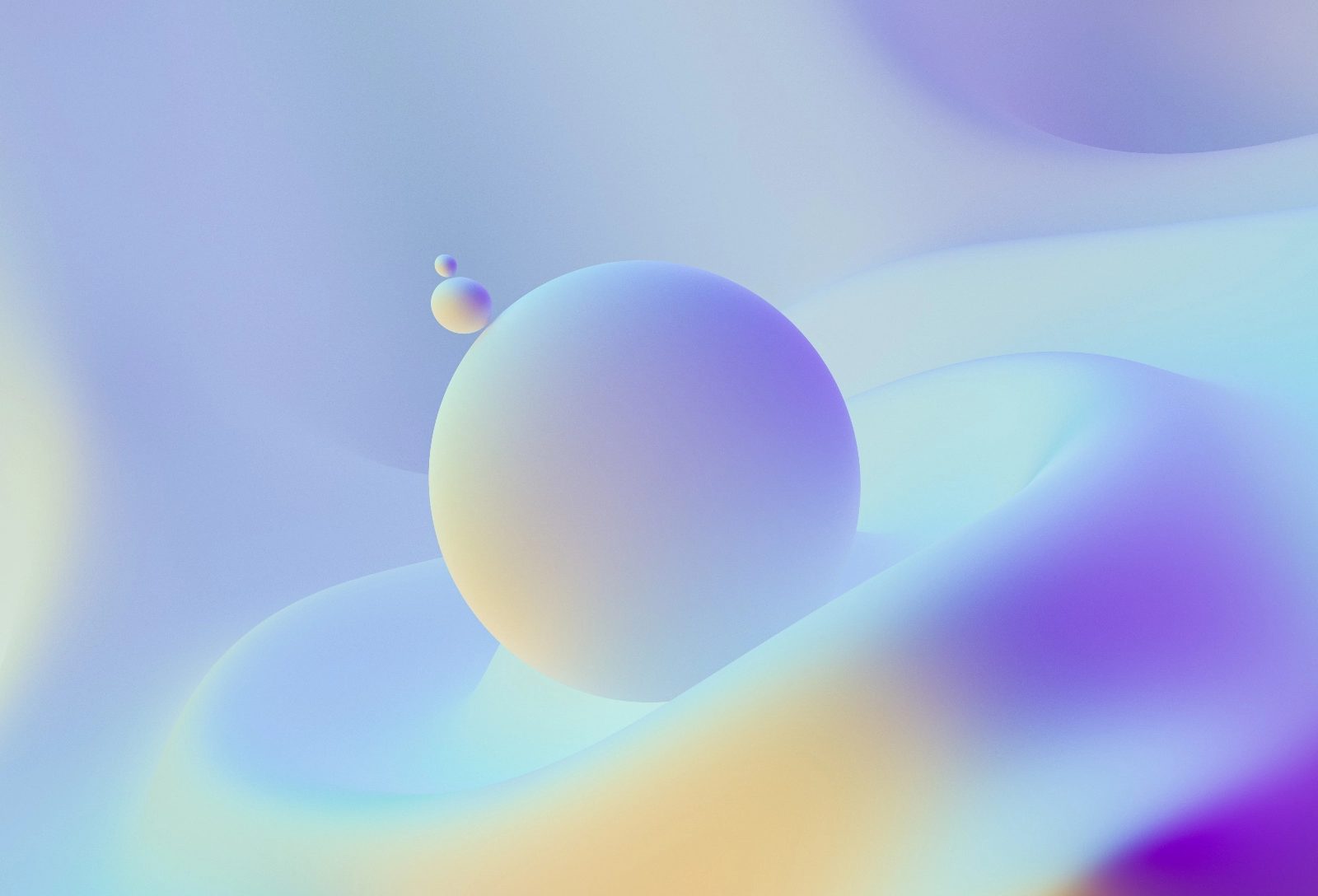 Abstract 3D sphere artwork representing custom web design Penang projects by Spacebar